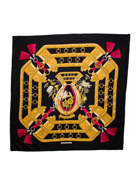 Hermès Aux Champs Silk Scarf 